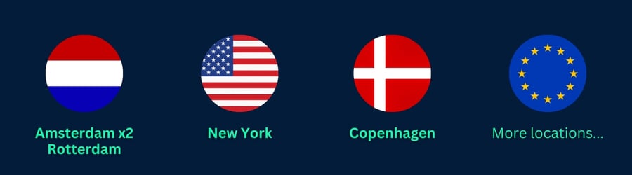 5 locaties van NovoServe datacenters