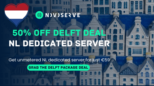 50% dedicated server unmetered Delft deals
