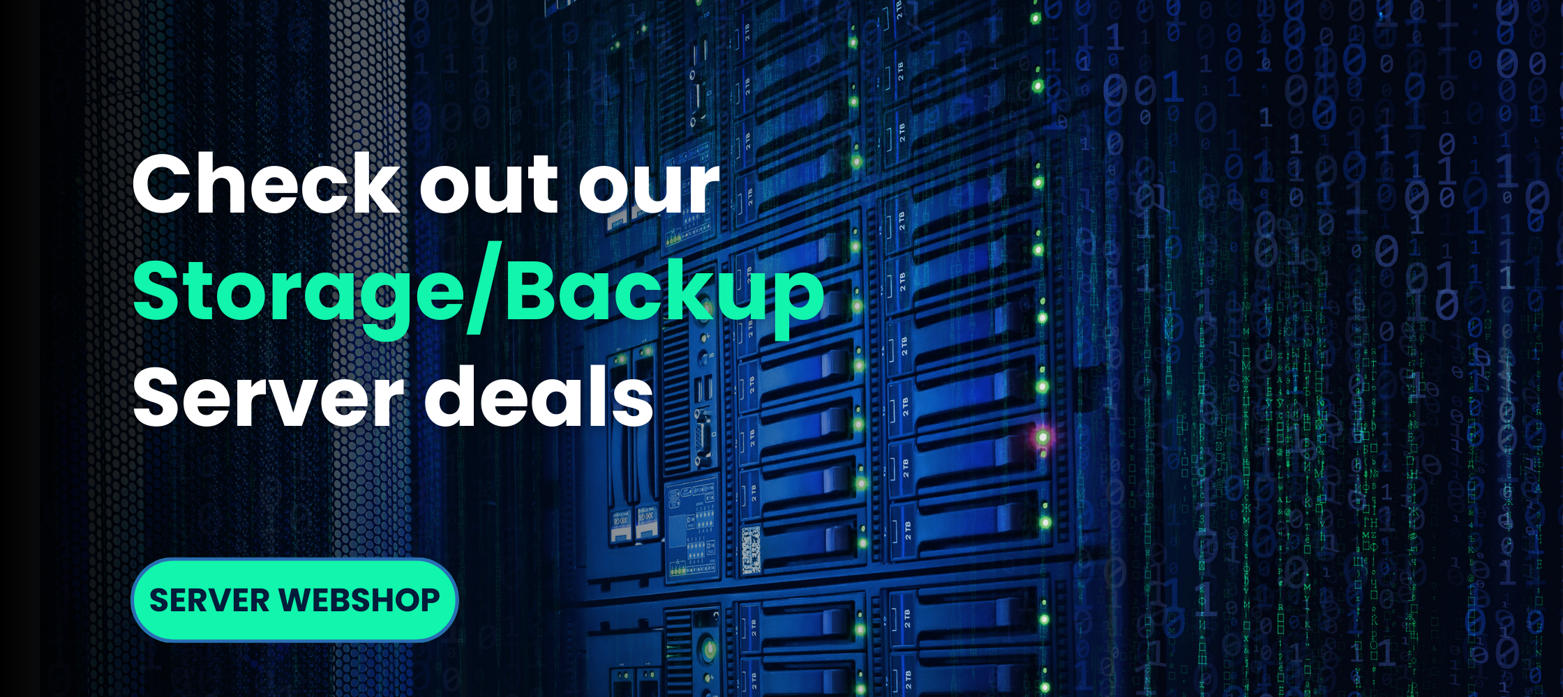 Backup storage server webshop