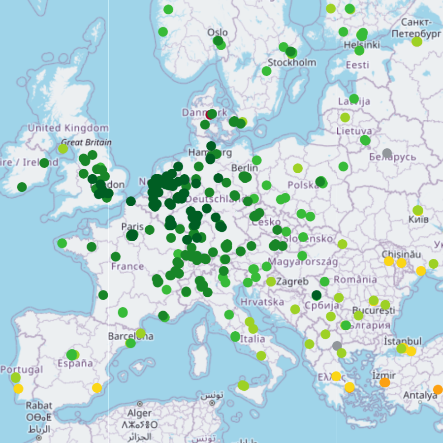 RIPE Atlas Map of NovoServe premium network RIPE Atlas Map of NovoServe premium network