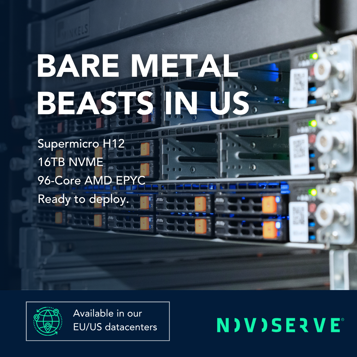 Powerful bare metal servers in webshop