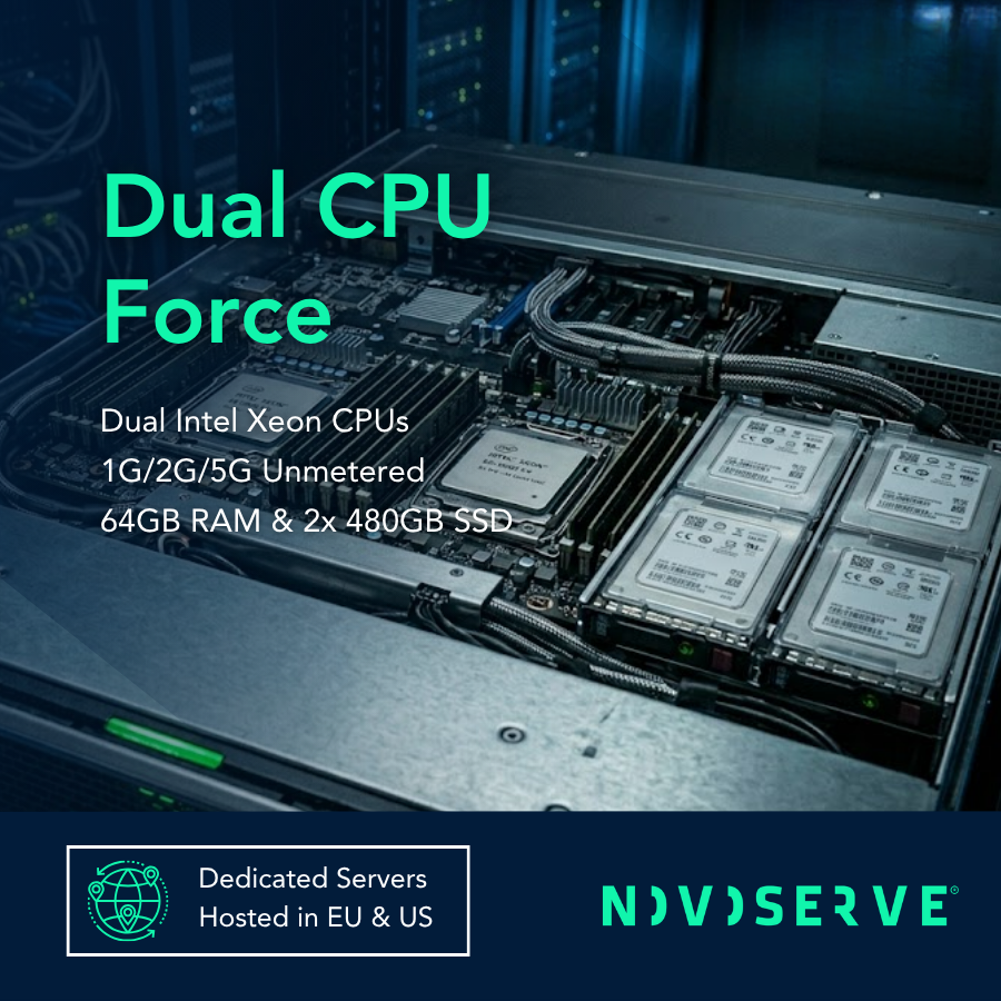 Dual CPU Intel dedicated server promo