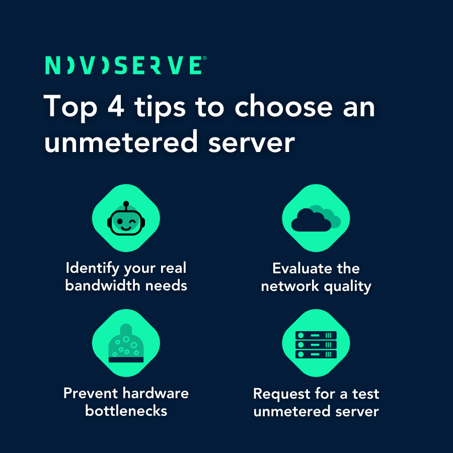 4 stappen om een unmetered dedicated server te kiezen