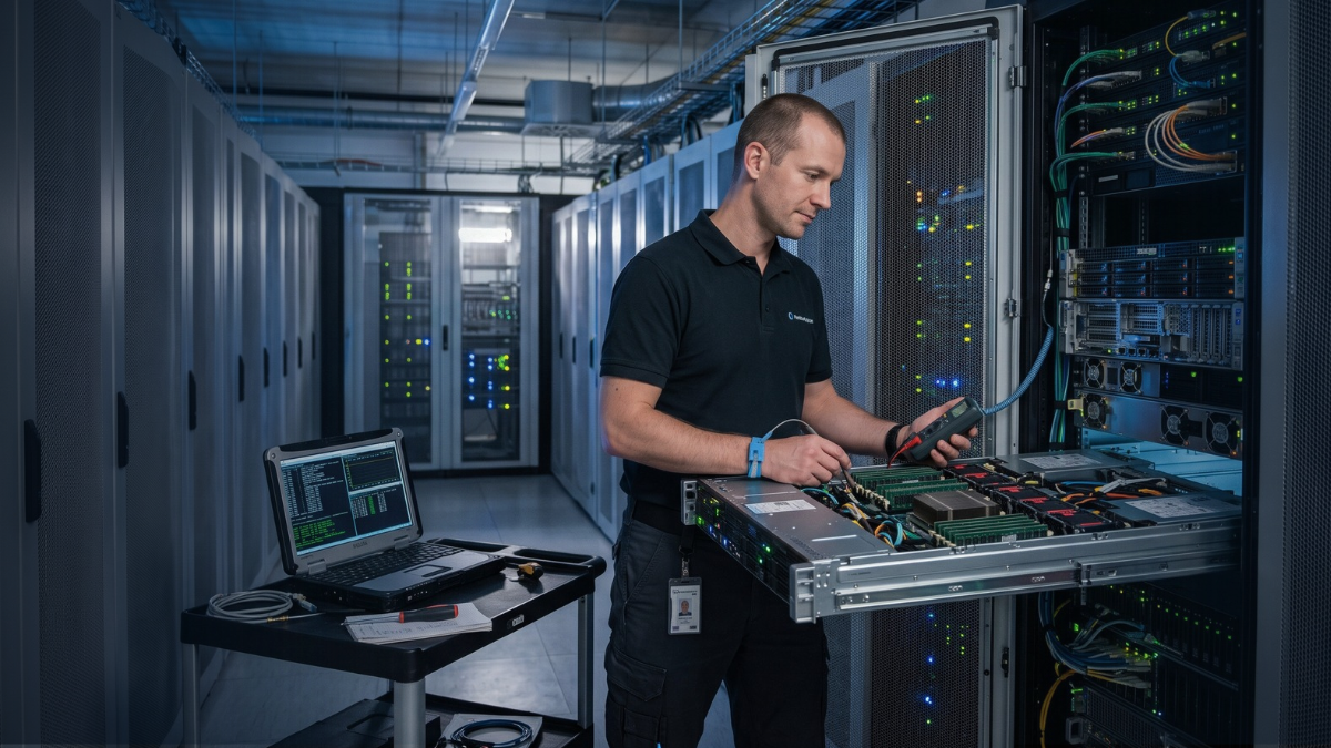 server-engineer-testing-hardware-of-dediated-servers