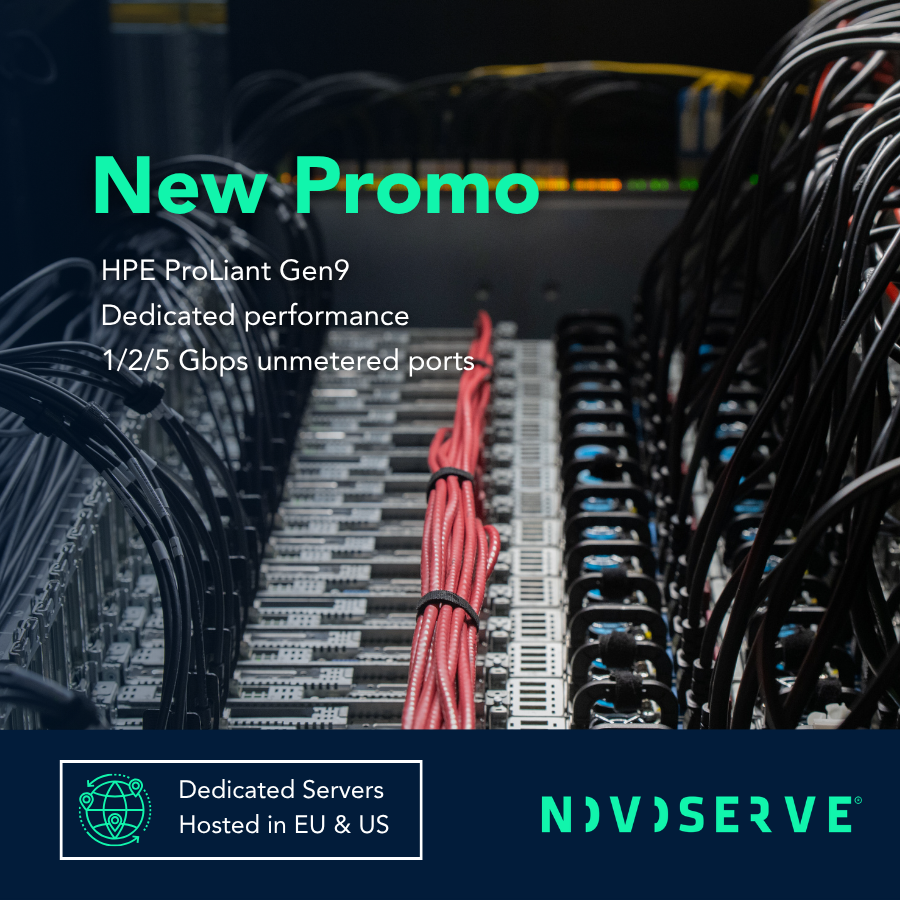 Nieuwe dedicated server promo HPE ProLiant Gen9