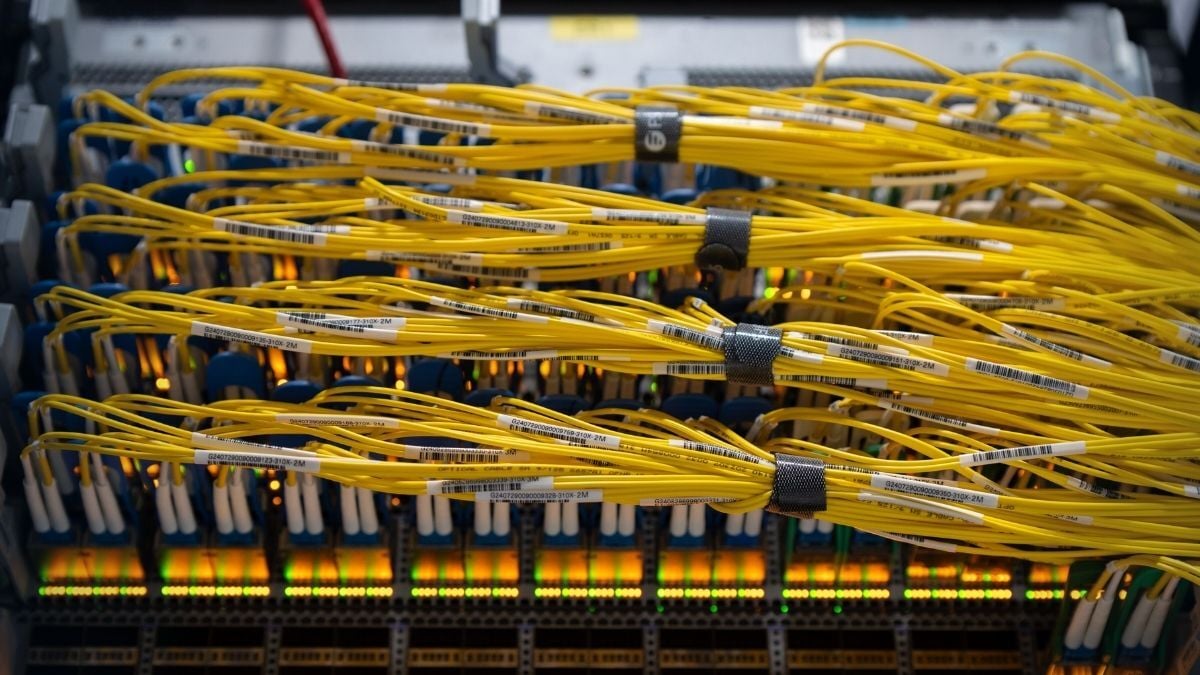 Dedicated servers with a lot of network cables in one data center