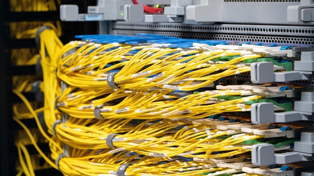 Dedicated servers with beautifully arranged network cables