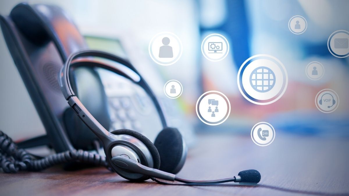 VOIP software and a headset