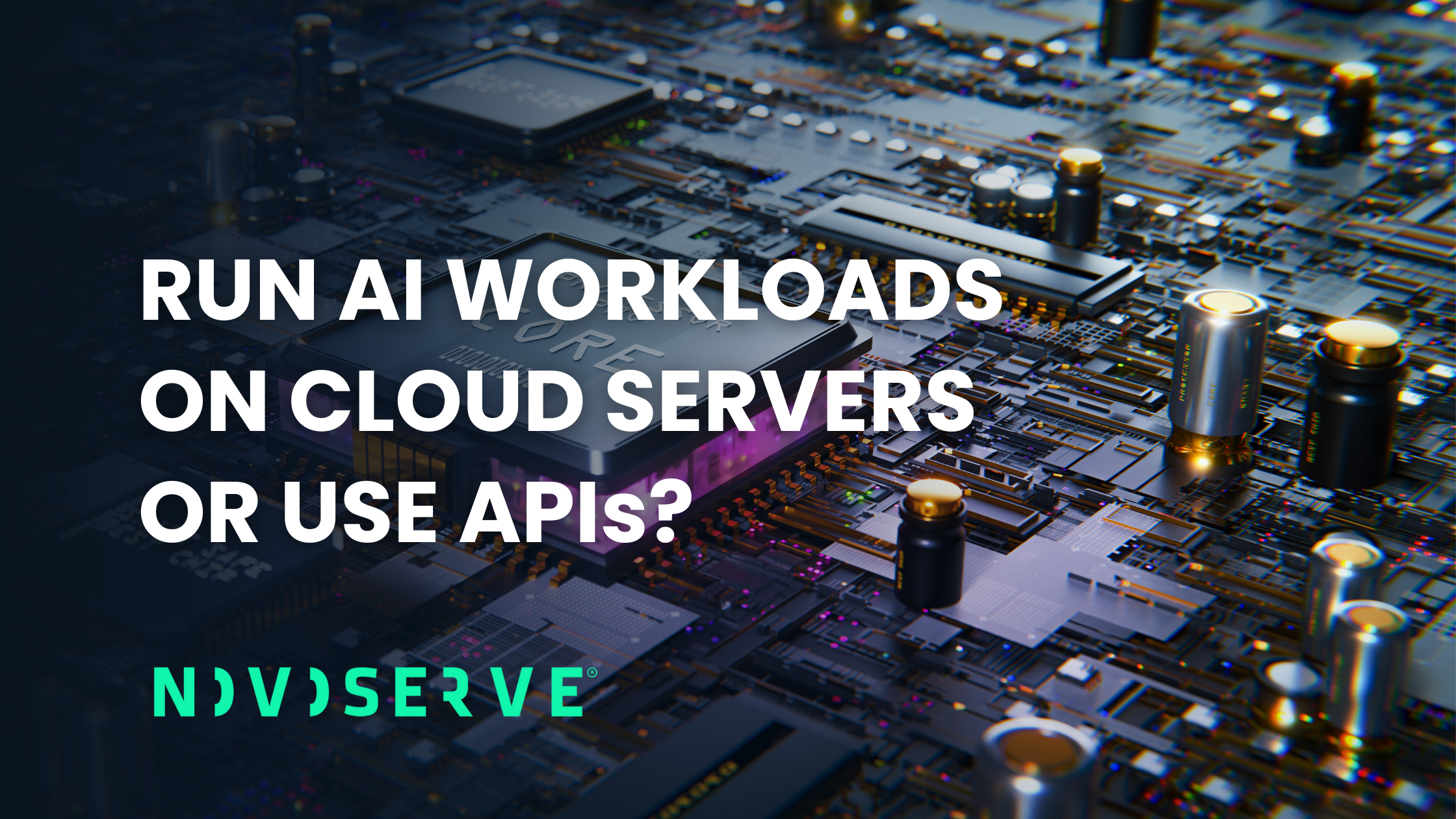 Run AI workloads on cloud infrastructure or use AI APIs
