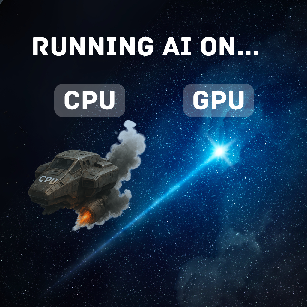 Running AI on GPU vs CPU