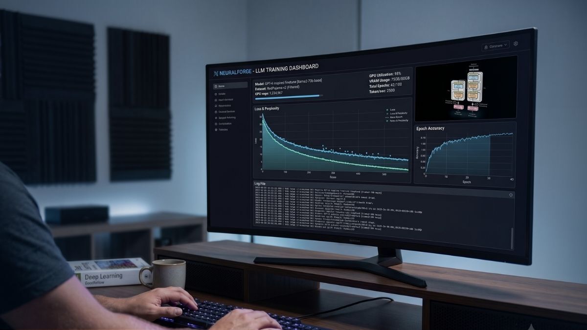 A screen showing running AI LLM models locally