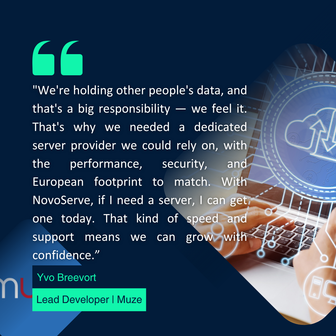 Testimonial of Yvo, owner of Muze, about NovoServe