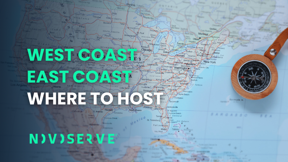 West Coast Easy Coast US Hosting Map